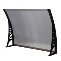 Factory price Elegant outdoor dark grey diy polycarbonate plastic patio cover