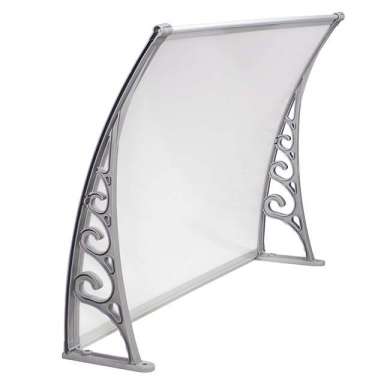 DIY polycarbonate plastic outdoor canopy for window