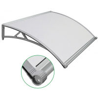 Polycarbonate rain shelter awning covers sun canopy for door and window