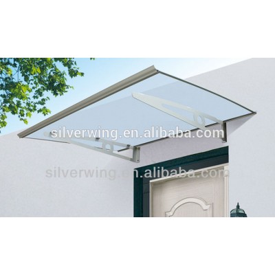 Solid Aluminum frame shade canopy wind resistant outdoor canopy metal roof