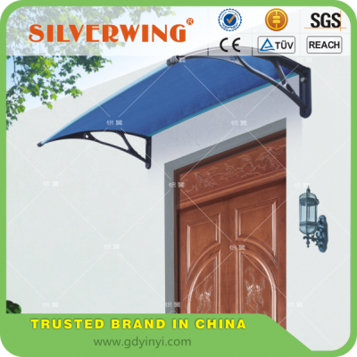 Economic plastic transparent rain canopy parts for rain protect door canopy wholesale plastic roof cover