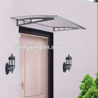 Decorative Euro-design outdoor DIY PC door used aluminum awnings for sale