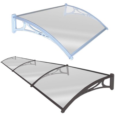 DIY Air conditioner cover polycarbonate canopy with plastic bracket