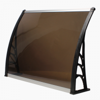 Factory price wind resistance outdoor diy polycarbonate door and window canopy